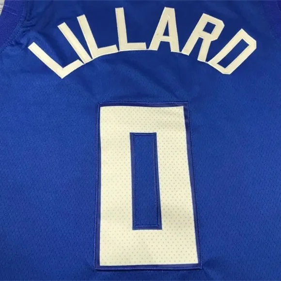 Nike New w/ Tags Damian Lillard Milwaukee Bucks Hypercolor Jersey Blue - Picture 7 of 7
